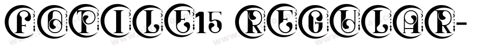 FOTILE15 Regular字体转换